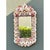 Ivory Vintage Shell Encrusted Mirror For Sale - Image 8 of 12