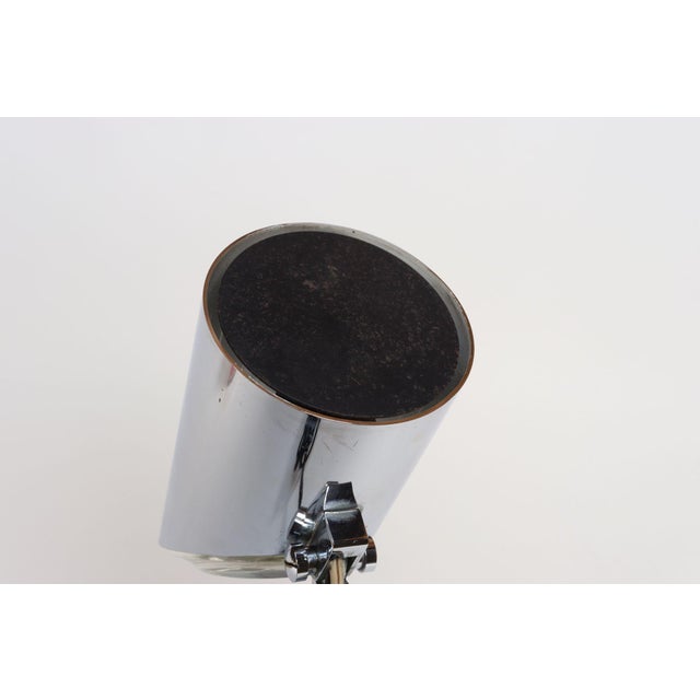 Vintage Italian Chrome and Glass Collapsible Table Lamp by Oscar Torlasco For Sale - Image 13 of 18