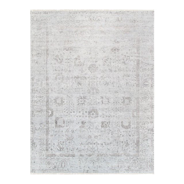 Pasargad Home Transitiona Silk & Wool Area Rug, 8'10'' X 11'11'' For Sale