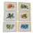 Set of Six Board Placemats With Exotic Bird Prints For Sale