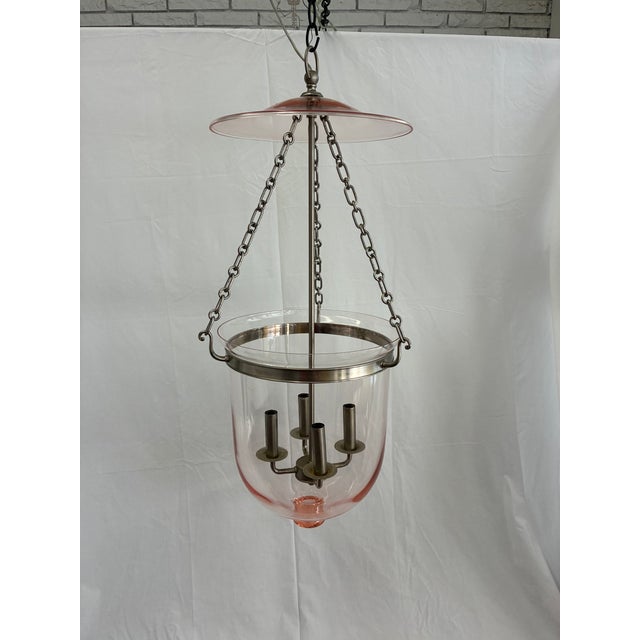 Hudson Valley Lighting Hudson Valley Lighting Large 4 Light “Hampton” Pink Pendant Lantern For Sale - Image 4 of 4