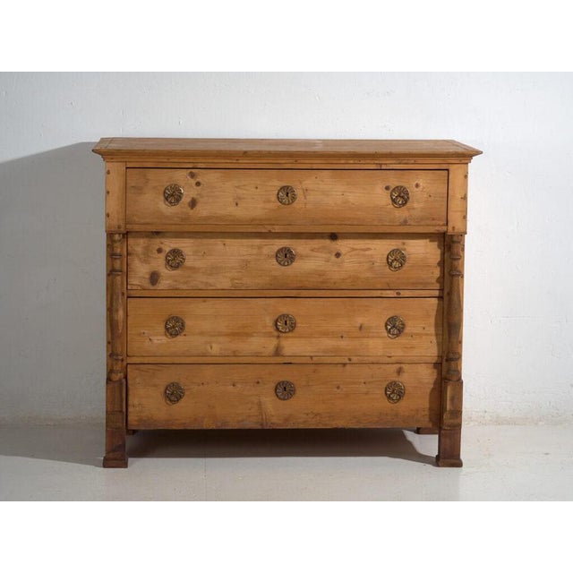 Antique Pine Chest of Drawers by Amaru For Sale - Image 6 of 11