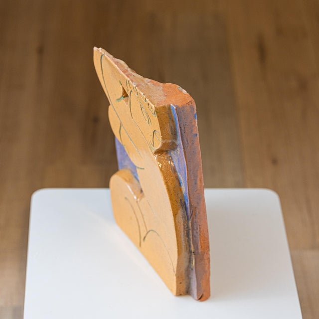 1960s Mid-Century Terracotta Relief After Amedeo Modigliani For Sale - Image 5 of 10