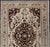 Vintage Oushak Rug With Intricate Medallion in Brown and Ivory 4'8 X 7'2 For Sale - Image 12 of 14