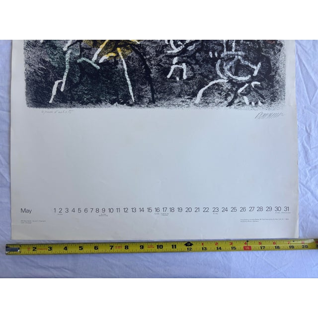 This is the May calendar page printed for Universe Books. The text at the bottom reads Willi Baumeisler: "Souvenir...