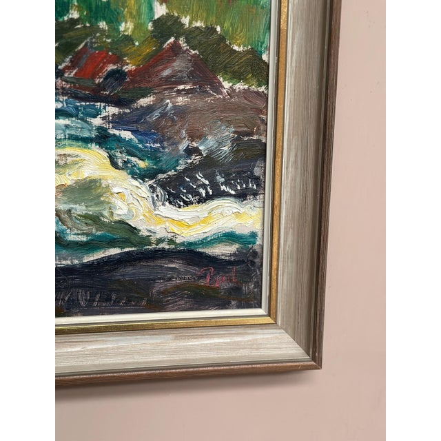 Paul Sahlin, Forsande vatten, 1950s, Oil Painting on Panel, Framed For Sale - Image 15 of 18