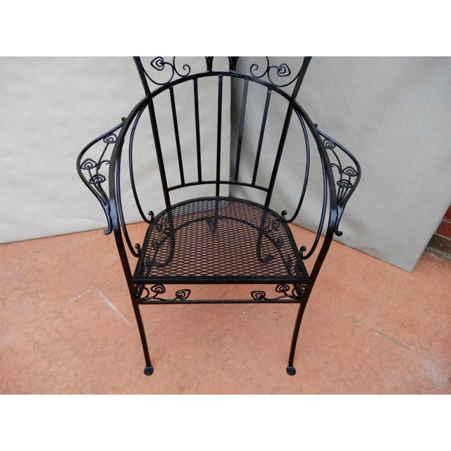 1970s Peacock "Salterini" Style Patio Chair by Florentine Craft Studio For Sale - Image 5 of 8