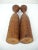 Brown Mid-Century Indonesian Teak Candle Holders For Sale - Image 8 of 8