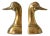 Vintage Brass Duckhead Bookends, 1980s, Set of 2 For Sale