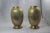 Pair of Antique Chinese Etched Solid Brass Vases For Sale - Image 4 of 7