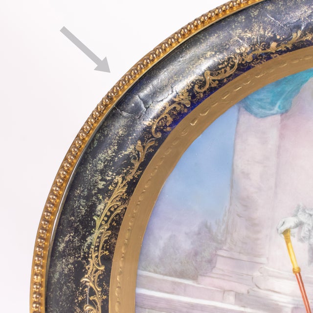 Late 19th-Century French Louis XVI-Revival Ormolu Sèvres-Style Porcelain Ornamental Guéridon For Sale - Image 13 of 18