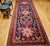 Vintage Persian Hamadan Gallery Rug, Hand-Knotted Wool, Geometric Bird Motifs Design, Navy & Red, 5’ X 11’ For Sale - Image 9 of 14