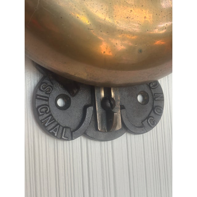 American 1886 Rare Patented Brass Ringside Boxing “Gong” Bell For Sale - Image 3 of 18