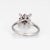 Mid 20th Century Mid 20th Century Diamond Ruby Star Ring Vintage 18 Karat White Gold Fine Cocktail size 6.25 For Sale - Image 5 of 7