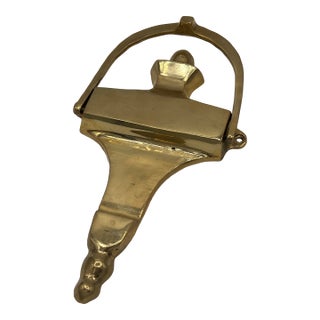 Victorian 1900s Gold Door Knocker For Sale