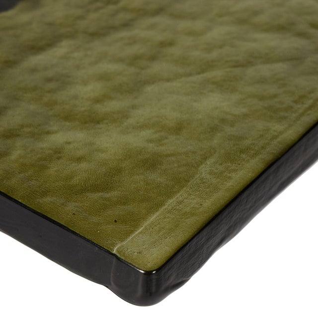 Four Hands Zevon End Table - Moss Cast Glass For Sale - Image 10 of 12