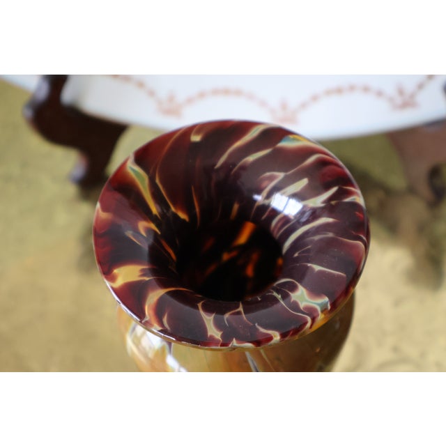Joel O’Dorisio for Lost Angel Signed Handblown Studio Art Glass Vase For Sale - Image 13 of 15