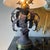 Mid 20th Century Mid Century Hart Associates Brass and Copper Finish Tole Palm Lamp With Shade For Sale - Image 5 of 5