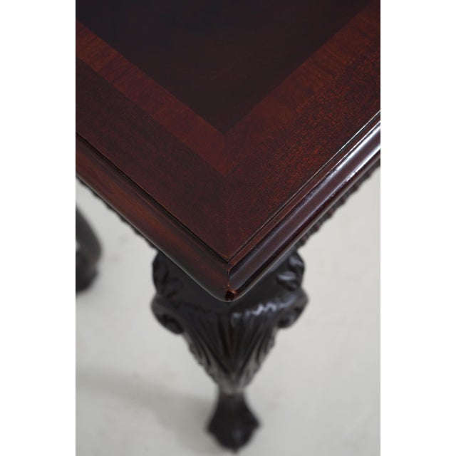 Wood Thomasville Mahogany Ball & Claw Console Table For Sale - Image 7 of 18