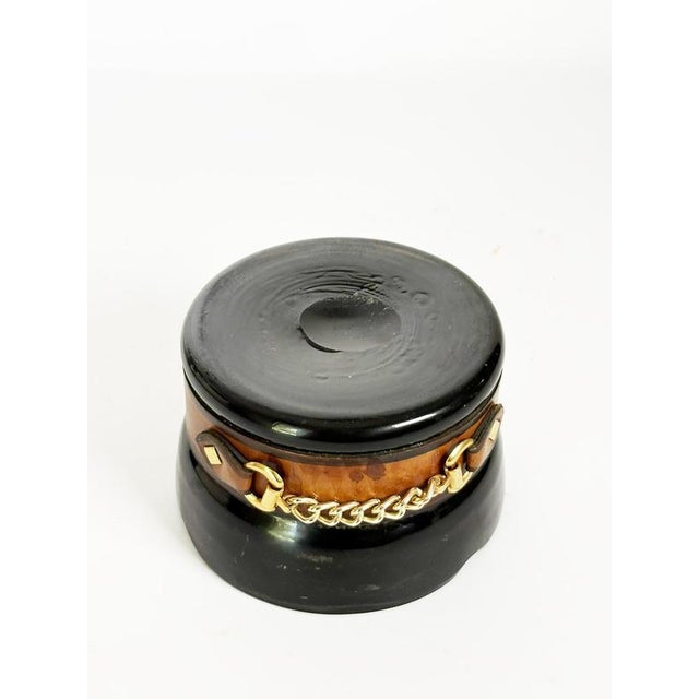 1970s Vintage Glass and Brass Ashtray, France, 1970s For Sale - Image 5 of 10
