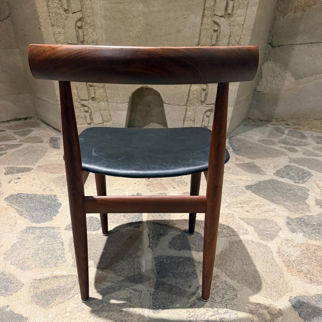 Black Roundette Nesting Dining Chair Hans Olsen Frem Røjle Danish Modern For Sale - Image 8 of 14