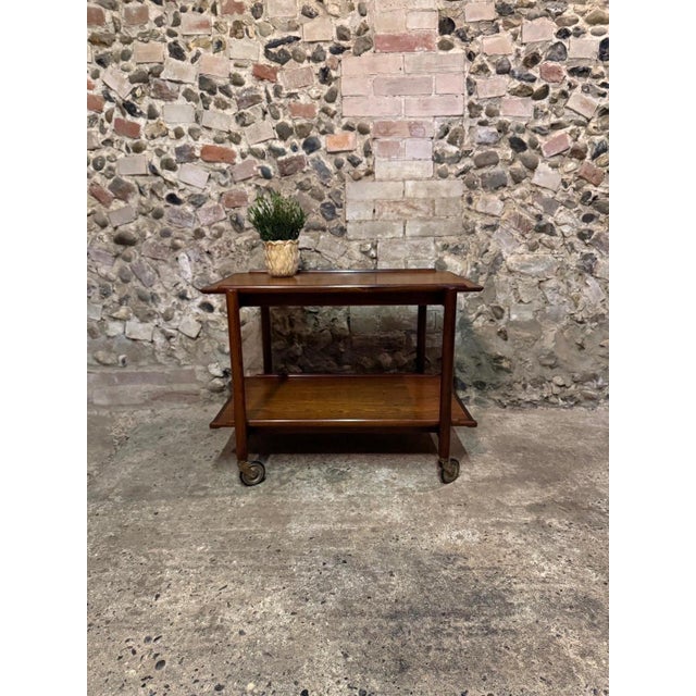 Vintage Danish Rosewood Drinks Trolley, 1960s For Sale - Image 6 of 18