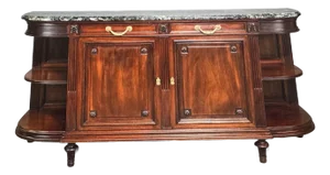 1920s French Marble Top Louis XVI Style Buffet
