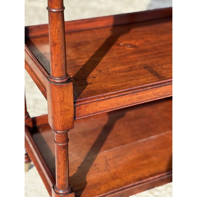 Wood Antique George IV Mahogany Whatnot, 1820 For Sale - Image 7 of 10
