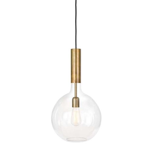 Rosdala Brass Clear Glass Pendant Lamp by Sabina Grubbeson for Konsthantverk For Sale - Image 6 of 8
