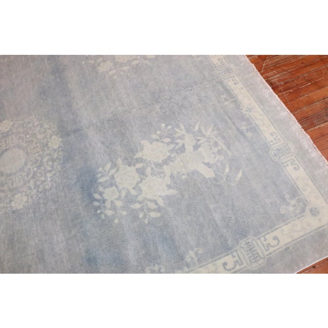 Early 20th Century Light Blue Chinese Rug no. j3217 For Sale - Image 5 of 11