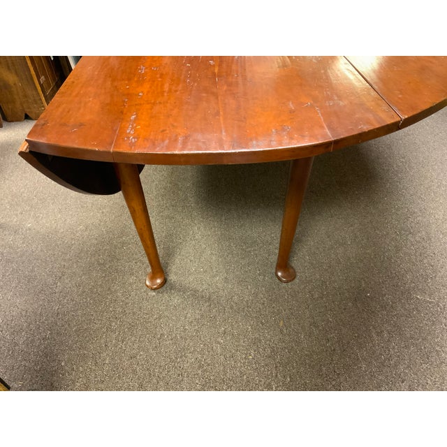 20 Century Handcrafted Cherry Hunt Table For Sale - Image 9 of 10