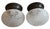 Glass Circa 1920’s Rare Pair of Wheelcut Flowers and Vines Glass Ceiling Lights For Sale - Image 7 of 9