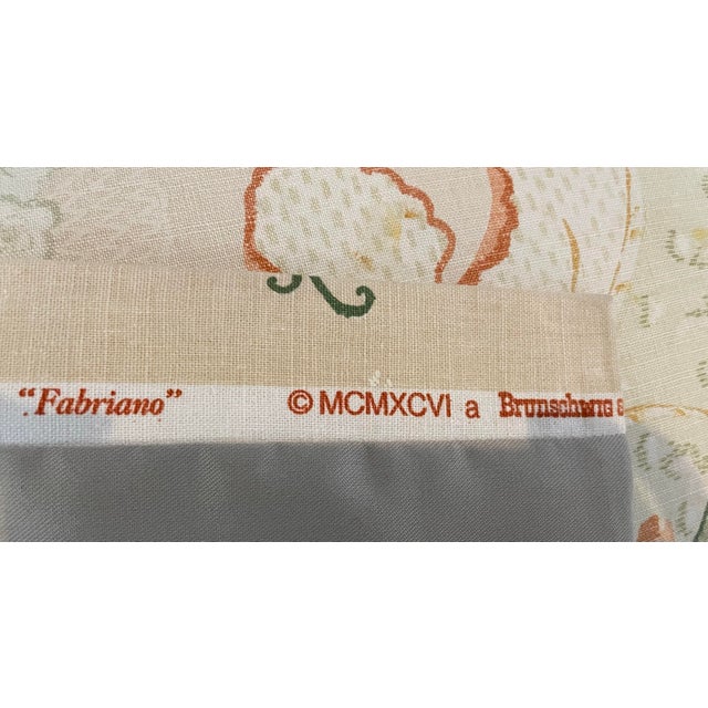 Textile Vintage 1960s French Revival Skirted Dining Chairs in Brunschwig & Fils Fabriano Fabric — Pair For Sale - Image 7 of 11