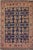 Rustic Soumak Blue/Rust Wool Rug - 6'4'' X 9'3'' For Sale - Image 10 of 10