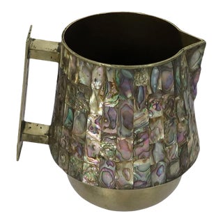 1960s Silver Plated Pitcher Attributed to Los Castillo Taxco For Sale