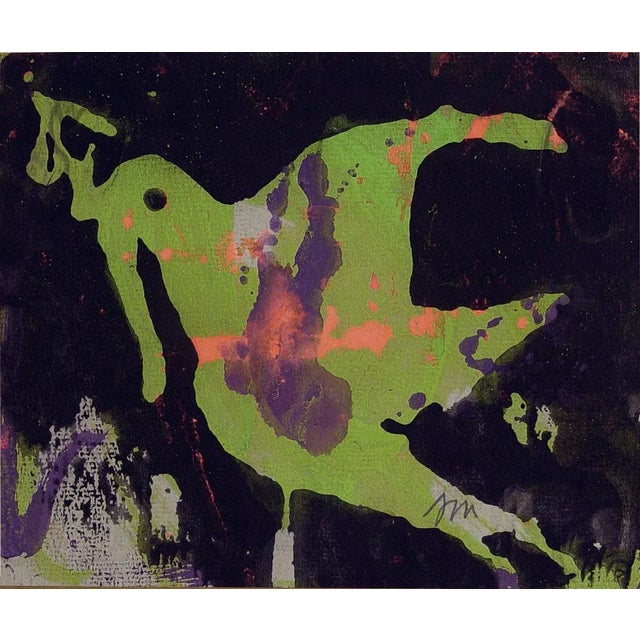 Josephine Mahaffey Vintage Abstract Dove Painting For Sale