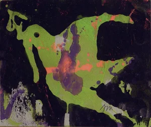 Josephine Mahaffey Vintage Abstract Dove Painting