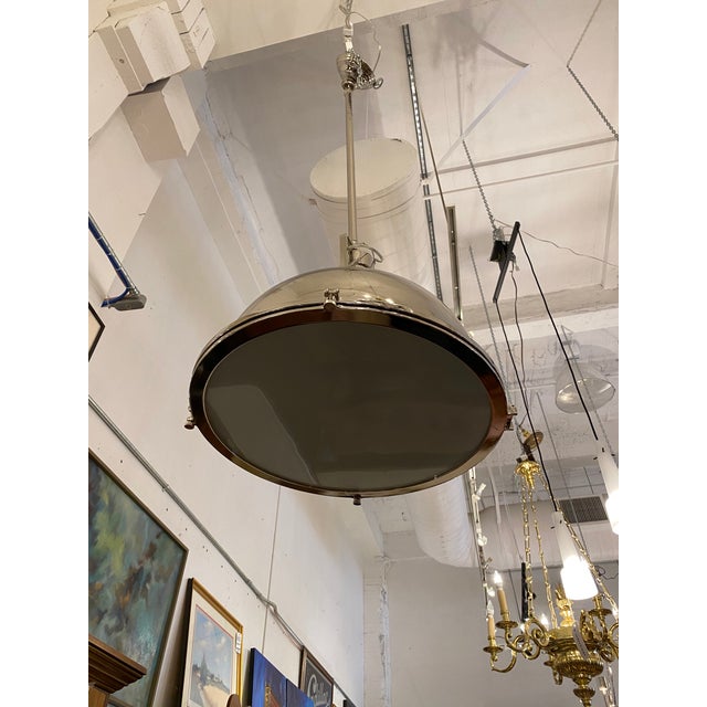 Restoration Hardware Harmon Light Pendant in Polished Nickel Chairish