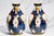 Ceramic Stunning Pair Blue Gold English Royal Worcester Porcelain Antique Victorian Bird Nature Decorative Vases Home Decor For Sale - Image 7 of 18