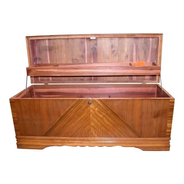1942 Lane MidCentury Modern Art Deco Cedar Blanket Chest Chairish