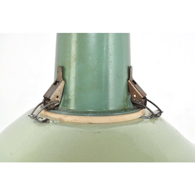 Vintage Enamel Pendant Lamps, 1950s For Sale - Image 6 of 9