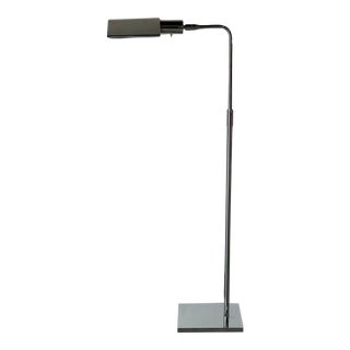 Koch & Lowy Vintage Chrome Swing Arm Adjustable Floor Lamp For Sale