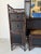 Vintage Chinoiserie Black Lacquered Bamboo Vanity Dressing Table With Mirror, Side Cabinets & Wicker Bench For Sale - Image 12 of 17