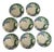 Asparagus Plates in Earthenware with Paris Decor from Au Bain-Marie, Set of 8 For Sale