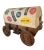 Great MidCentury Modern Stealth Bar in the form of a Covered Wagon, heading west in America. This little bar appears never...