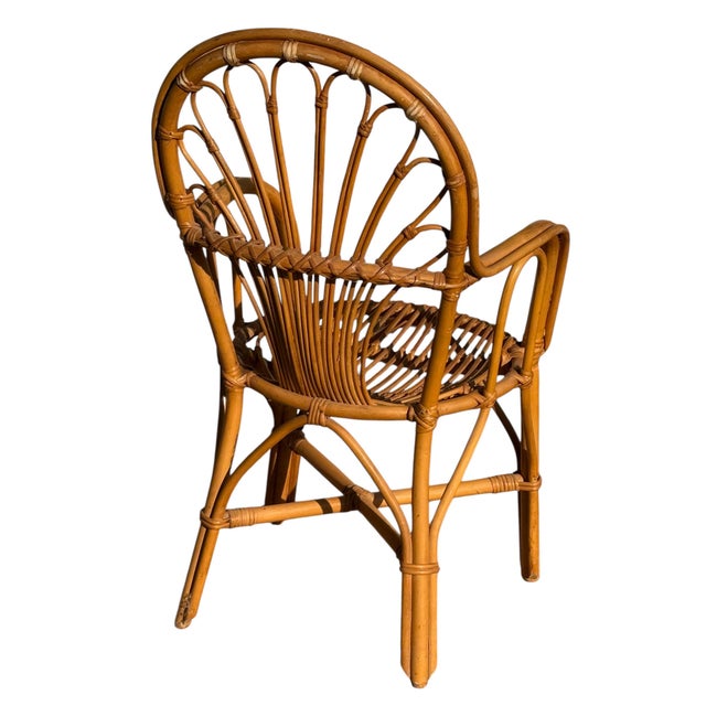 Vintage Rattan Chairs, 1980s, Set of 3 For Sale - Image 10 of 11