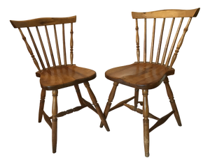 Set of Vintage Wooden Chairs, 1970s