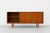 Long Mid Century Modern Teak Credenza | Danish Sliding Door Sideboard, C. 1960's For Sale In New York - Image 6 of 13