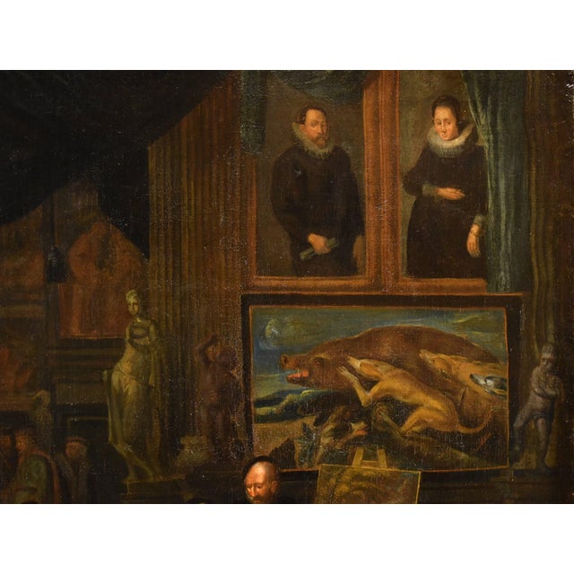 Early 18th Century After Gerard Thomas, The Artist's Studio, 1700, Oil on Canvas For Sale - Image 5 of 14