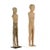 15th Century & Earlier Two Chinese Han Dynasty Tall Slender Terracotta Stick Man Figures For Sale - Image 5 of 8